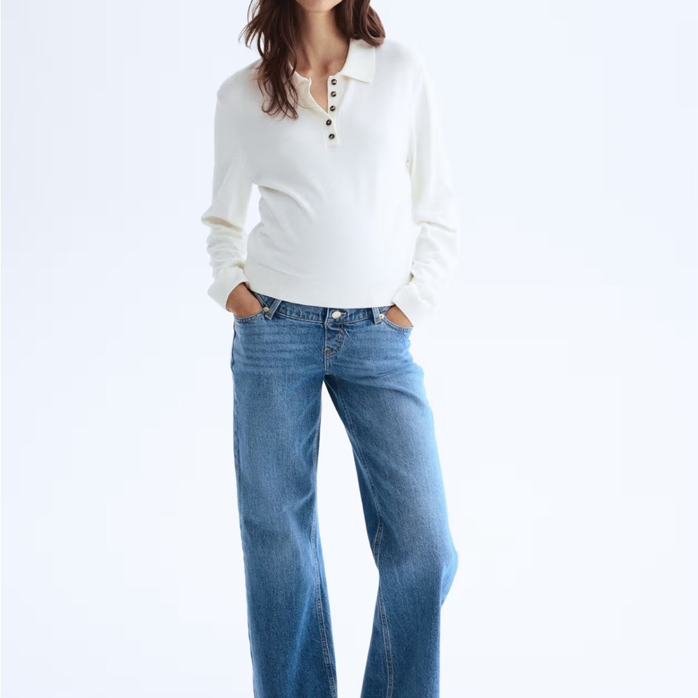 H&M Light Blue Wide Leg Jeans